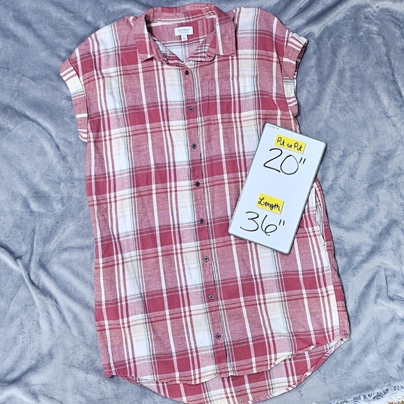 TRUE CRAFT | 100% COTTON FULL BUTTON FLANEL SHIRT DRESS - Picture 15 of 15
